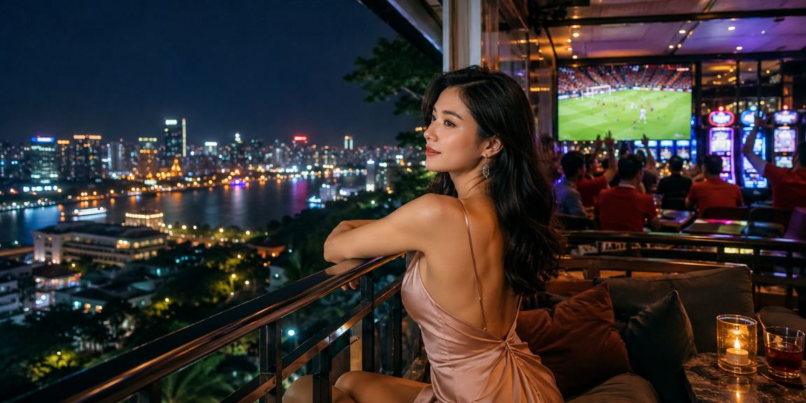 Người Hà Nội uống cà phê sáng và xem kèo thể thao trên điện thoại