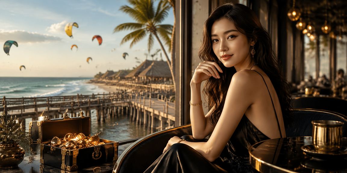 Người dùng thưởng thức cà phê và trải nghiệm casino tại Mũi Né